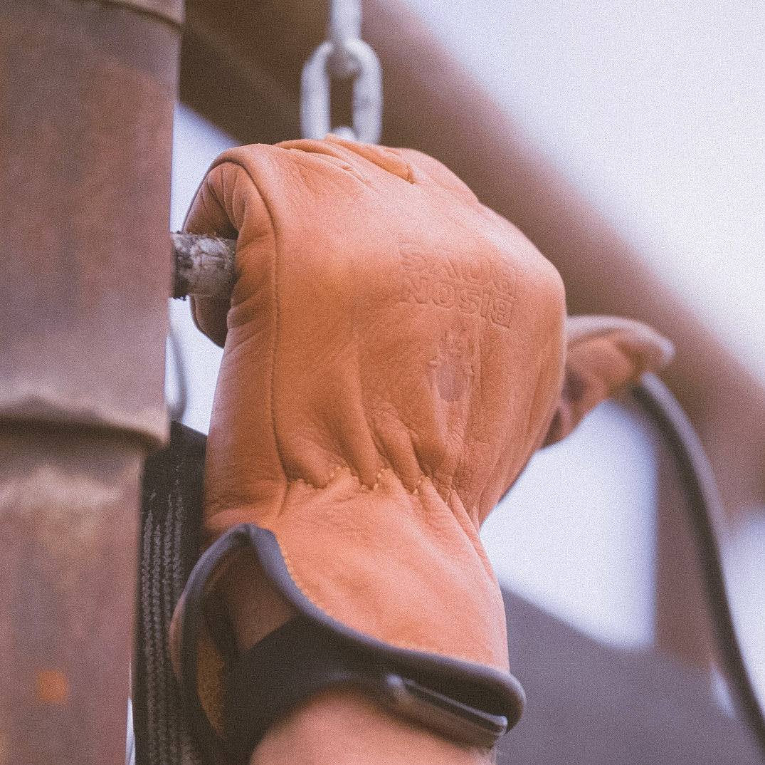 North American Trading - Bison Leather Work Gloves